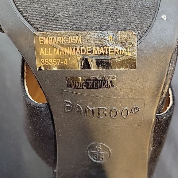 BAMBOO BLOCK HEEL ROUND TOE ADJUSTABLE BUCKLE CLOSURE SANDAL - Picture 14 of 14